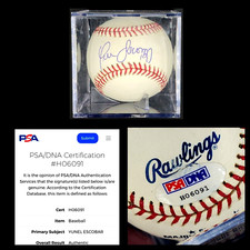 Yunel Escobar Single Signed Rawlings Autograph OML Baseball PSA / DNA Sticker