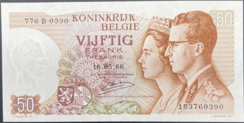 Banknote 1966 Belgium 50 Francs - Picture 1 of 2