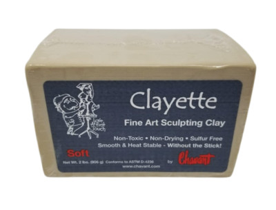 Chavant Clayette Soft (Cream) 2 Lb Brick