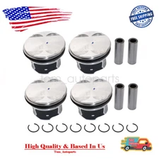 New 4 Set Pistons & Rings Kit Fits For Buick Chevrolet GMC Pontiac Saturn 2.4L