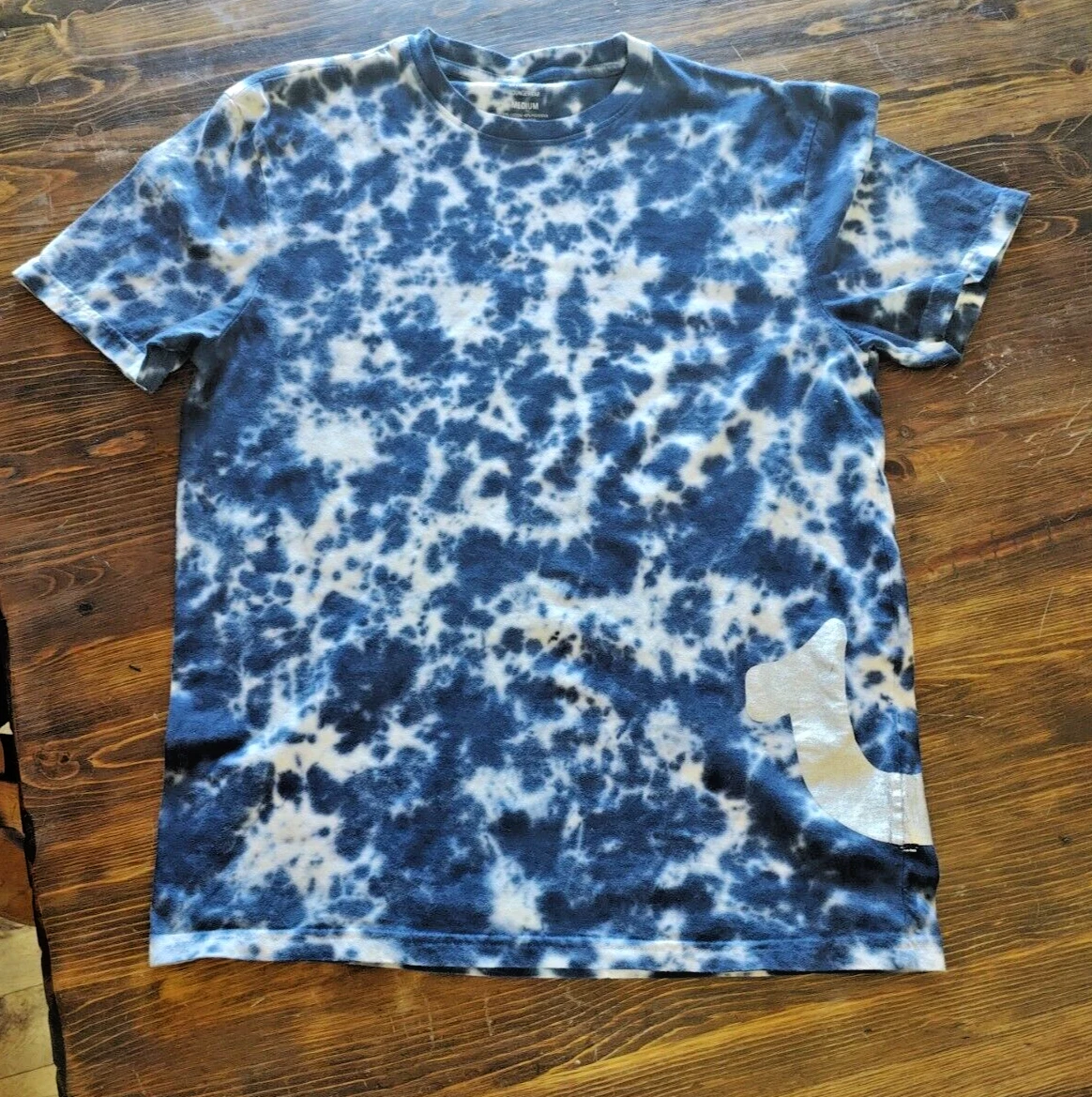 True religion blue store tie dye shirt