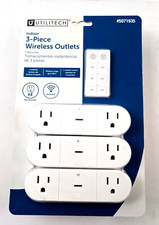 Utilitech Indoor 3-Piece Wireless Outlets with Remote Control - Brand New