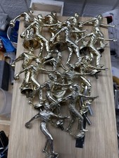 A Grade 15 pc XXXXL Pristine Metal Male Bowling Trophy Tops   