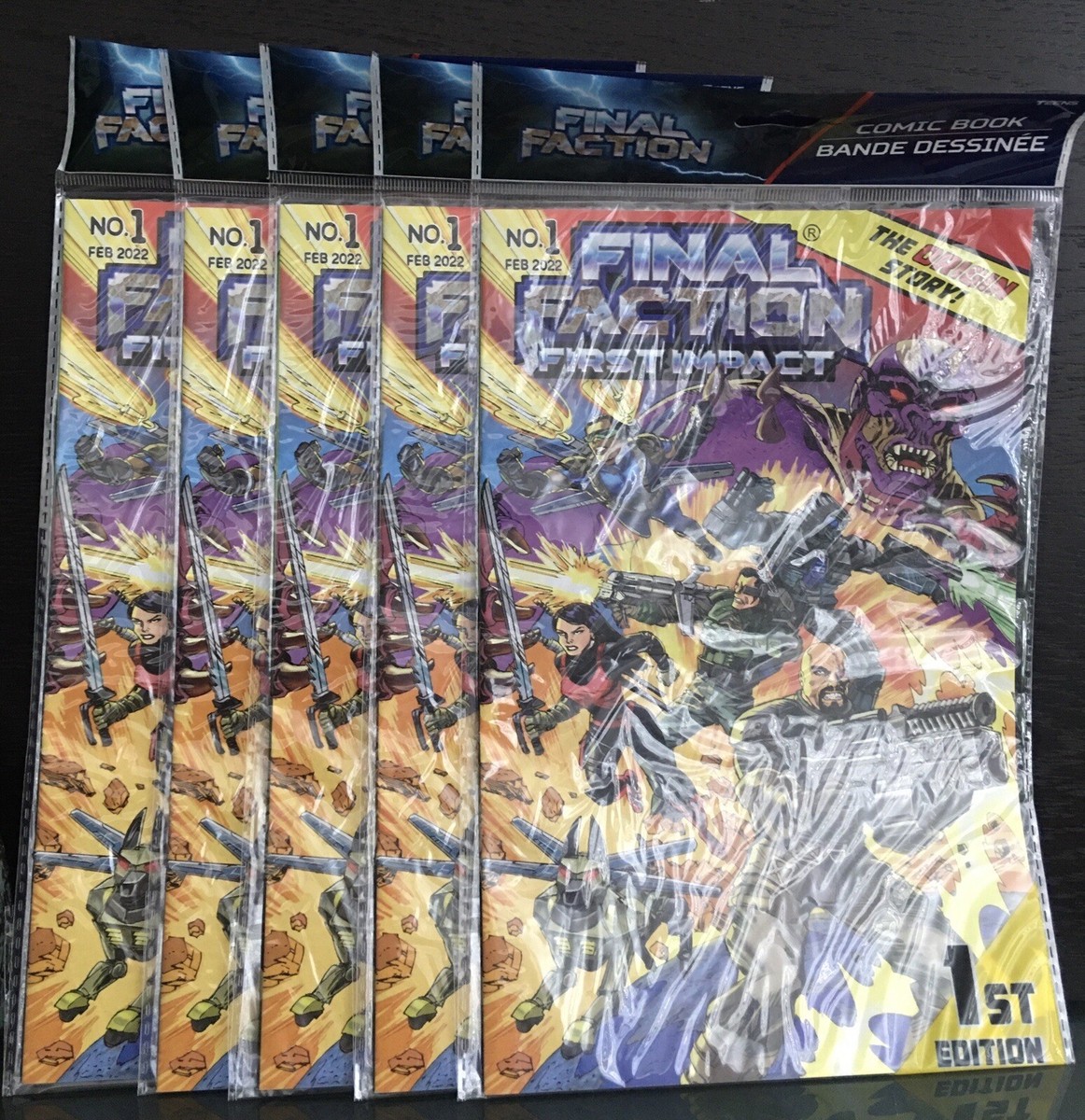 COMIC BOOK FINAL FACTION FIRST IMPACT 1st EDITION ISSUE #1 FEB