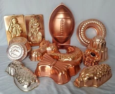 Your Choice! Assorted Copper Food Molds by Unknown Manufacturers