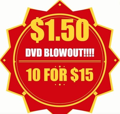 10 for $15 - DVD BLOWOUT SALE - PICK & CHOOSE (Batch #4)-Combined Shipping