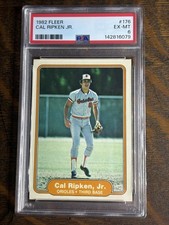1982 Fleer Cal Ripken Jr. #176 RC PSA 6 Baltimore Orioles NEWLY GRADED