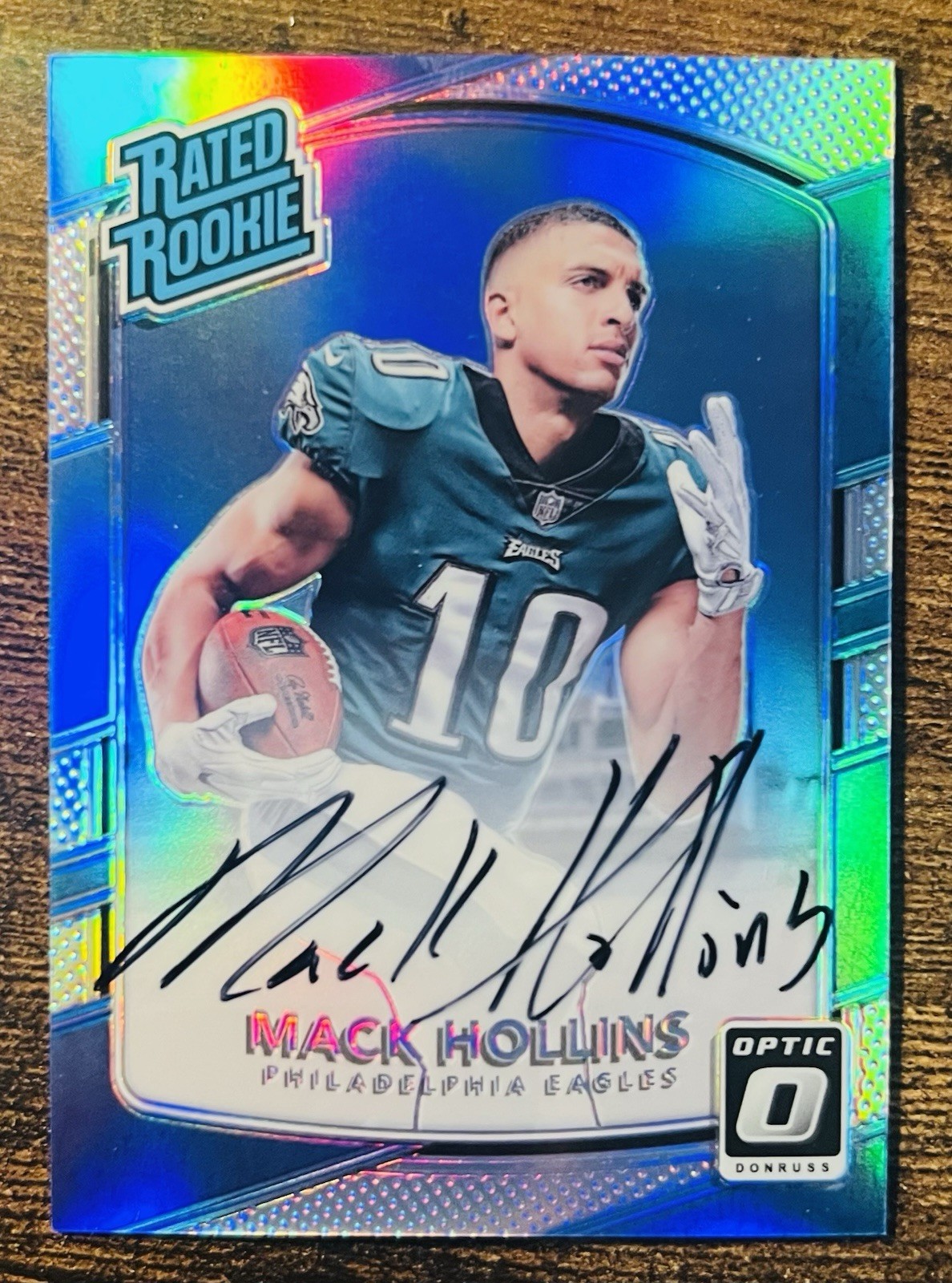 Mack Hollins Panini Donruss Optic #161 Autograph-Holo