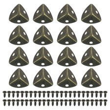 16 Pcs Metal Corner Protectors 1.18"x0.79" Corner Decorative, Bronze