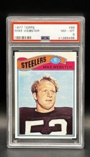 Mike Webster 1977 Topps #99 RC PSA 8 HOF Rookie Steelers NFL Football Card!
