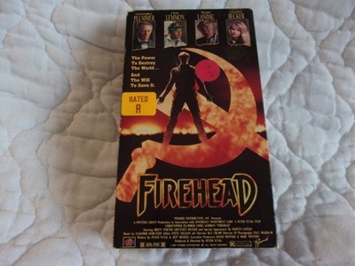 FIREHEAD VHS SCI-FI CYBORG ACTION TELEKINESIS CHRISTOPHER PLUMMER MARTIN LANDAU