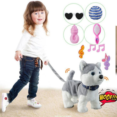 Husky Walking Barking Toy, Musical Singing Dancing Puppy, Volume Control Interac