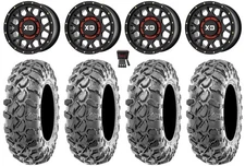 KS135 Grenade 14" Wheels Black +38mm 29" Carnage Tires Textron Wildcat XX