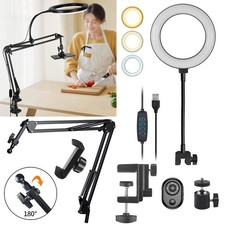 Phone Holders Camera Stand Mount LED Ring Light Kit for Video Record Live Stream