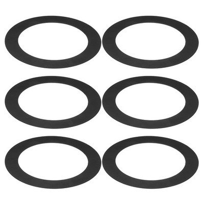 Goof Rings Inner Diameter 2.99'', Outer Diameter 4.72'', 6 Pcs Black