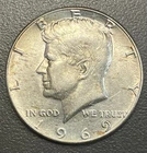 1969 D Kennedy Half Dollar / 40% Silver US Coin / 50 Cent Piece