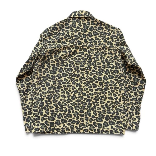 Stan Ray Leopard Print Coverall Chore Jacket Men’s M Workwear Utility image 2