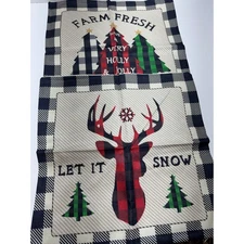 Christmas Throw Pillow Cases Zipper Cover Holiday Decor Lot Of 4 18X18