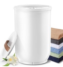 NEW OTHER - Heated Large Towel Warmer Bucket Wood Handle /w Auto Shut Off G3 