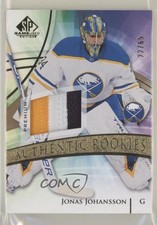 2020-21 SP Game Used Authentic Rookies Gold 22/65 Jonas Johansson #173 Patch n7r