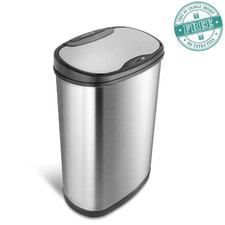 Nine Stars Motion Sensor Automatic Kitchen Trash Can, 13-Gallon Stainless Steel