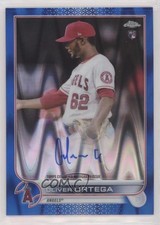 2022 Topps Chrome Rookie Blue RayWave Refractor 20/150 Oliver Ortega Auto 2f9