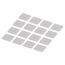 48pcs Felt Furniture Pads, 1 Inch Square Chair Leg Protectors, Light Beige