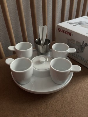 Guzzini * Design Set 4x Espressotassen /Löffel /Zuckerdose /Tablett NEU OVP