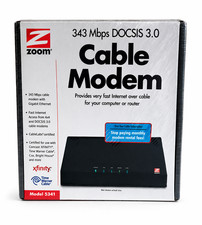 Zoom 5341 DOCSIS 3.0 Cable Modem 343 Mbps Xfinity Comcast Time Warner
