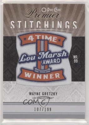 2009-10 O-Pee-Chee Premier Stitchings 107/199 Wayne Gretzky #PS-WG HOF l7u