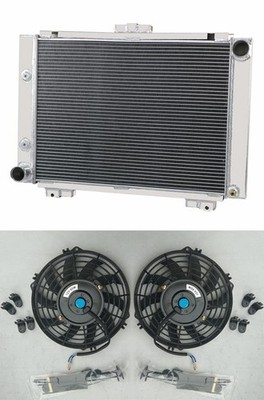 Aluminum Radiator & Fans For 1964 Ford Galaxie 500 500XL Base 390FE L6 V8