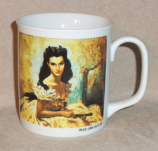 RARE 1998 Gone With The Wind Movie SCARLETT 3-1/4" Tall - White Matte Coffee Mug