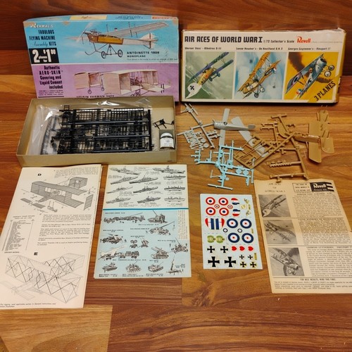 Vintage Airplane Models - Renwal 212-100 + Revell 685-100 - PLEASE READ DESCRIPT