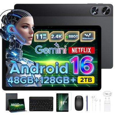 AORLYM P11PRO Android 16 11 Zoll Tablet 48GB+128GB 8800mAh WiFi 5 Gemini AI 2026