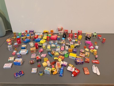 Huge Lot 129+ Shopkins Real Littles & Zuru Mini Brands - Mixed Food & Toys AS IS