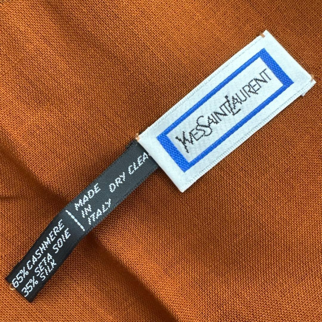 Yves Saint Laurent YSL Cashmere Silk Paisley Shawl Made in Italy Large thumbnail 2