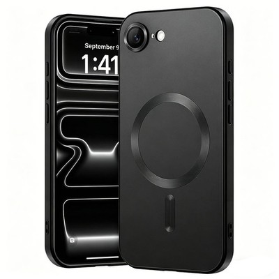 Magnetic for iPhone 7 8Plus SE2 SE3 16E 17E Matte Metallic Phone Case