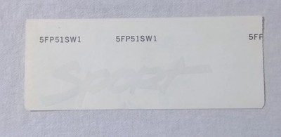 1997-1998 JEEP CHEROKEE SPORT ORIGINAL OEM DECAL EMBLEM 5FP51SW1 UNUSED NOS