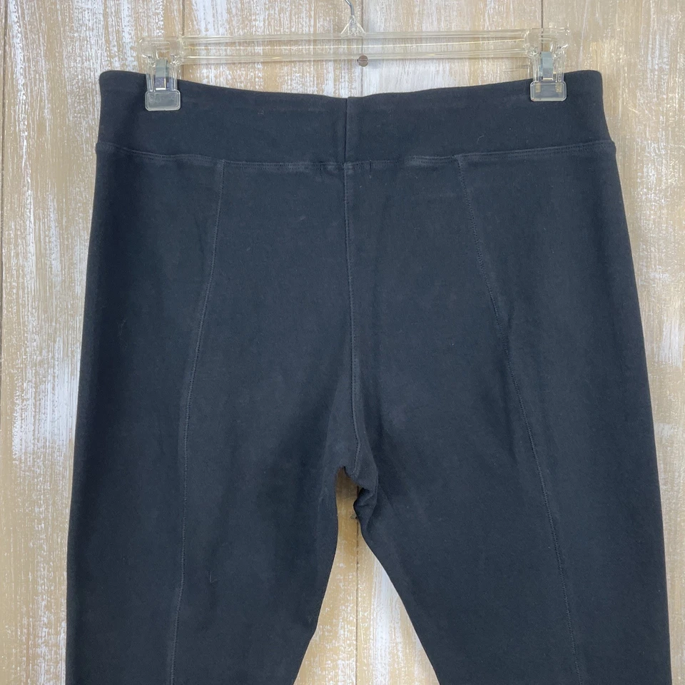 One World Ponte Knit Center Seamed Ankle-Length Pull-on Pants Black Size XL - Image 4 of 4