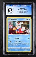 (CGC 8.5) Pokemon Card - 2022 Delibird 032/198 Snowflake Stamp - Chilling Reign