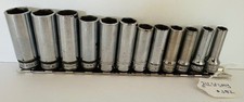 Snap On Tools 212sfsmy 38 Drive 8 To 19 Mm 6-point Deep Socket Set 382 Snap On Tools 212sfsmy 38 Drive 8 To 19 Mm 6-point Deep Socket Set 382