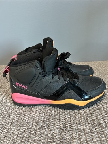 And1 Womans Black Pink Orange High Top Athletic Basketball Shoes Size 7 NWT - Picture 3 of 8