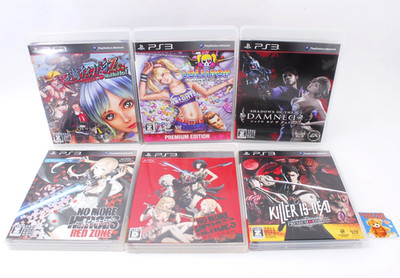 Lot6 Sony PS3 Lollipop Chainsaw Premium Edition Onechanbara No More Heroes Japan