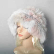 Genuine Furry Beanies Caps Plush Women Hat Hats Warm Fashion Real Fox Farm Fur