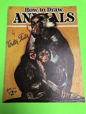 How To Draw Animals By Walter Foster No.12 Vintage