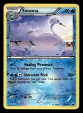 Swanna 36/108 Rare Dark Explorers Pokemon Reverse Holo MP/HP