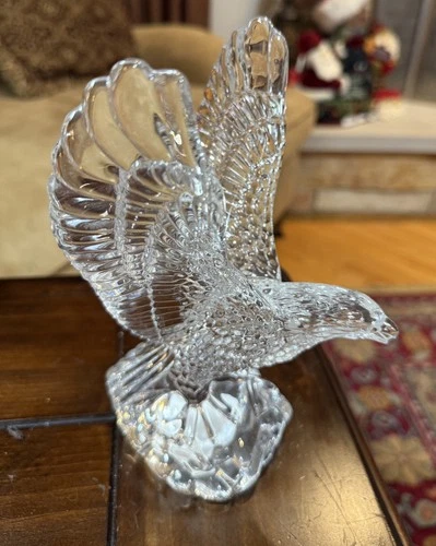 Waterford Crystal Fred Curtis Eagle Mint Condition Paperweight Sculpture Vintage