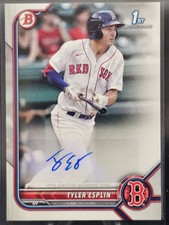 2022 Bowman TYLER ESPLIN #PPA-TE 1st Bowman Prospect AUTO