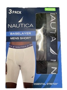Nautica 3 Baselayer DriFusion Tech Breathable Mesh Pouch Stretch Boxers Size M