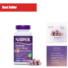 Natrol Ultra Sleep 3-in-1 5mg Melatonin GABA 30 Tablets